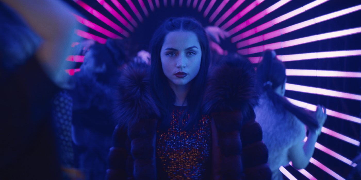 Eve walking through the tunnel in a nightclub for Ballerina